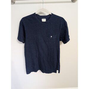 TODD SNYDER Homespun Jersey Blue SLUB Pocket T-Shirt Men's M
